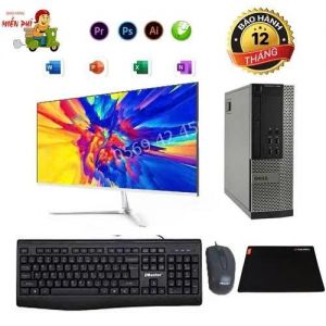Máy Dell Core i7 4770, Ram 8G, SSD 512G, LCD 24in - Máy Dell Core i7 4770 - hanh Lý Bộ Máy Dell Core i7 4770 Ram 8G SSD 512G màn hình LCD 24in